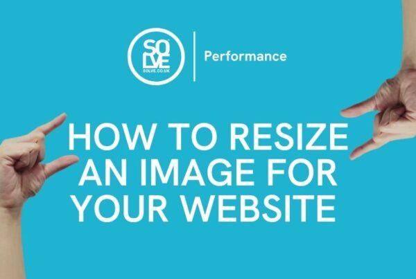 how to resize an image for your website