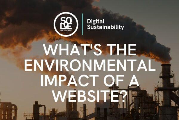 what's the environmental impact of a website