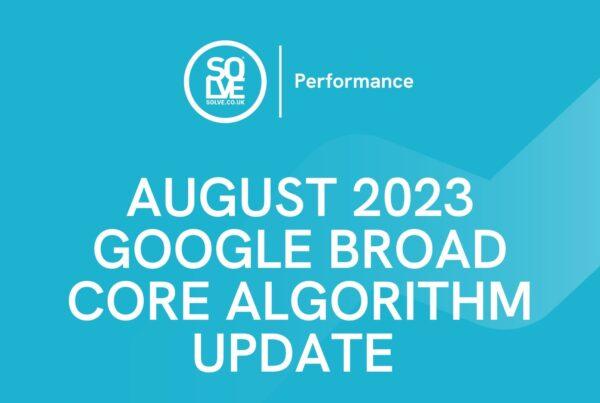 August 2023 google core algorithm update