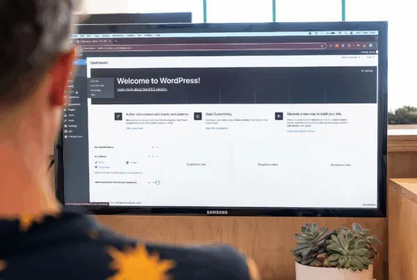 Website maintenance explained. A team member of Solve working on a wordpress website.
