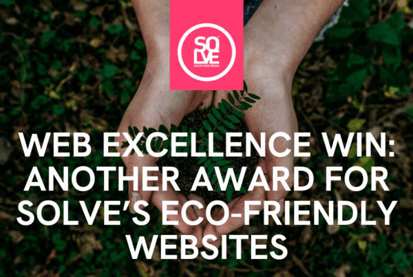 Eco-Friendly Websites Web Excellence Award Win