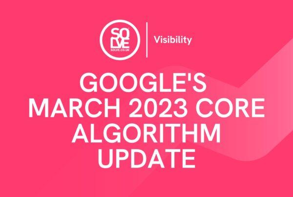 Google march 2023 core algorithm update