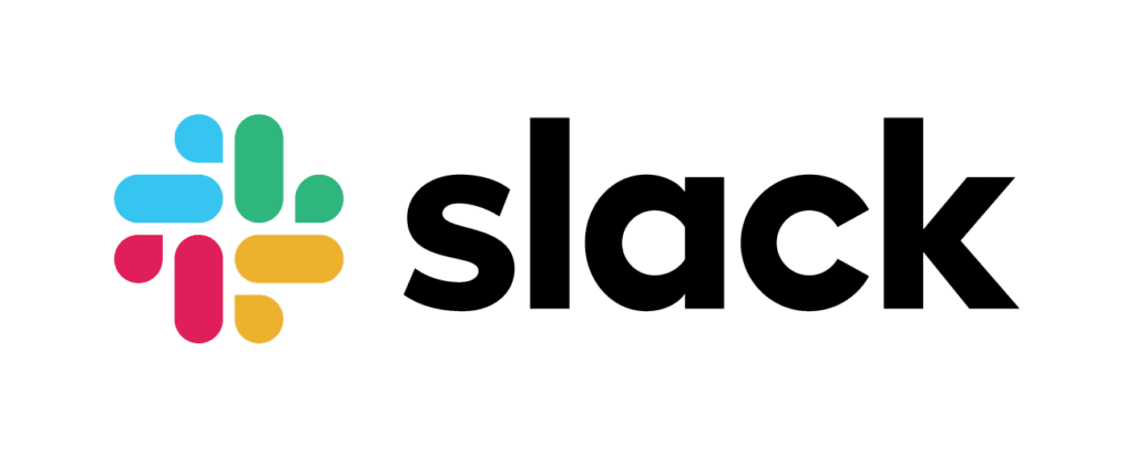 slack logo with colourful embelem 