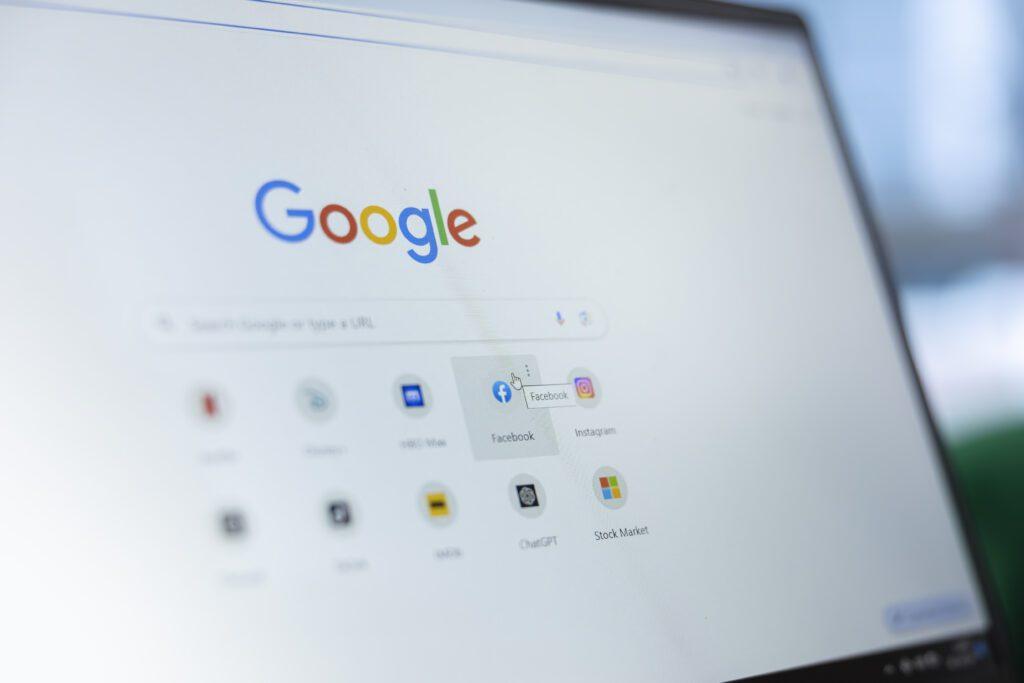 What do the latest Google algorithm updates mean for SEO in 2026? 2 picture of google interface on a computer
