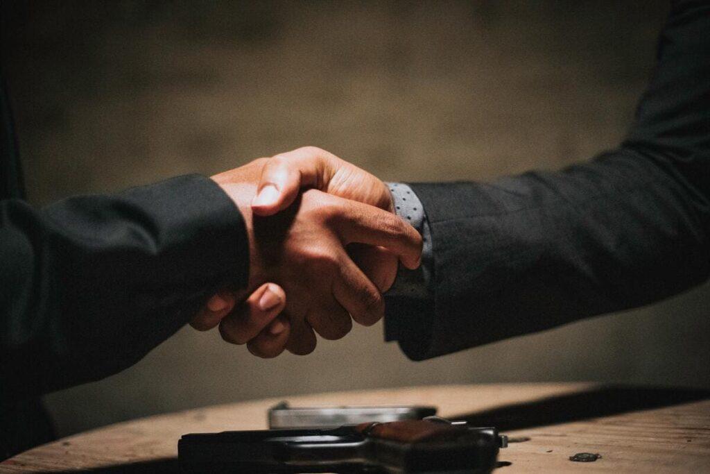business to business handshake