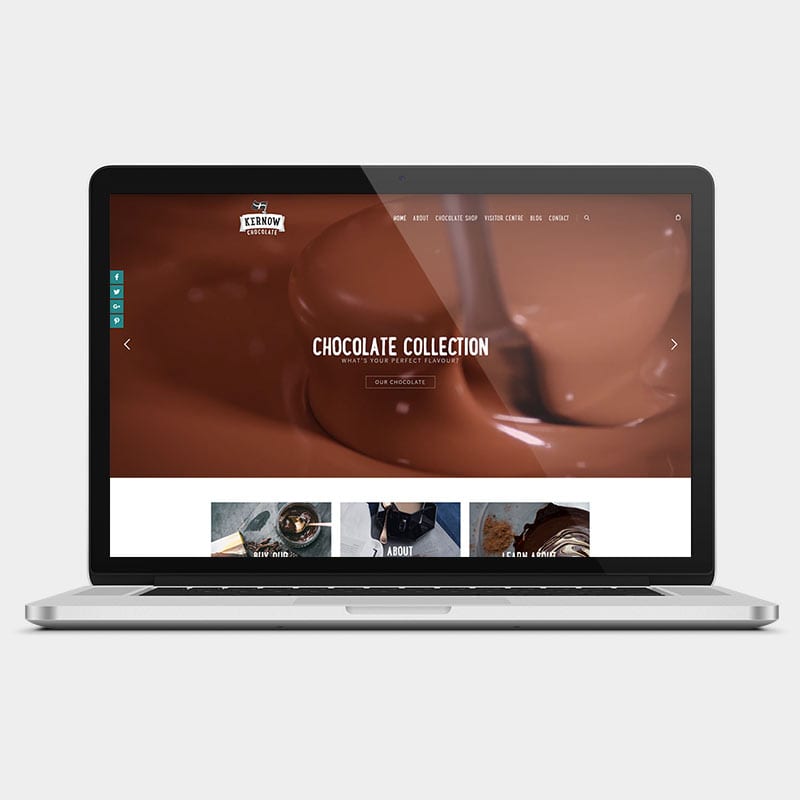 Kernow chocolate laptop example by solve web media