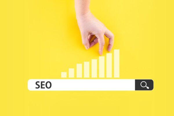 A search engine with SEO typed in the search bar.